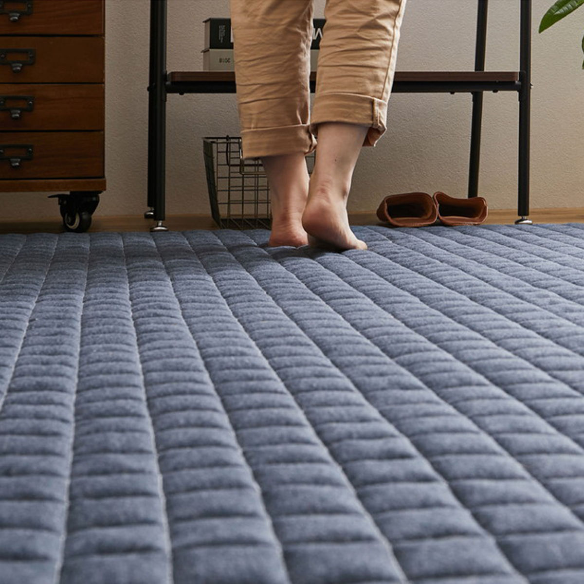 HAGiHARA（萩原） ラグ スウェットキルト 190×240cm 洗える オール