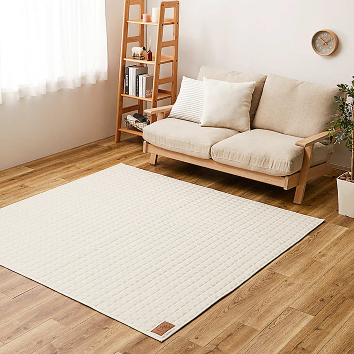 HAY　キルト　ラグ　使用感あり HAGiHARA（萩原） ラグ スウェットキルト 190×240cm 洗える オール