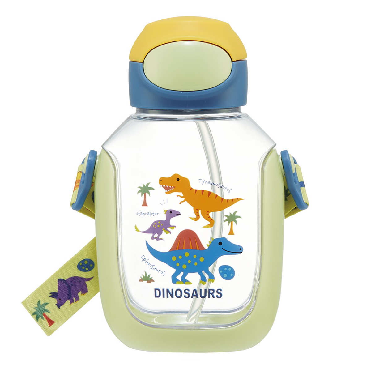 スケーター 水筒 530ml ワンプッシュ ストロー 子供