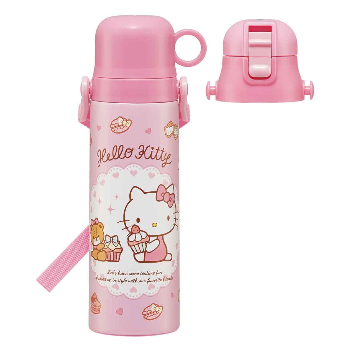 スケーター 水筒 キッズ 580ml 2way 直飲み コップ ステンレス