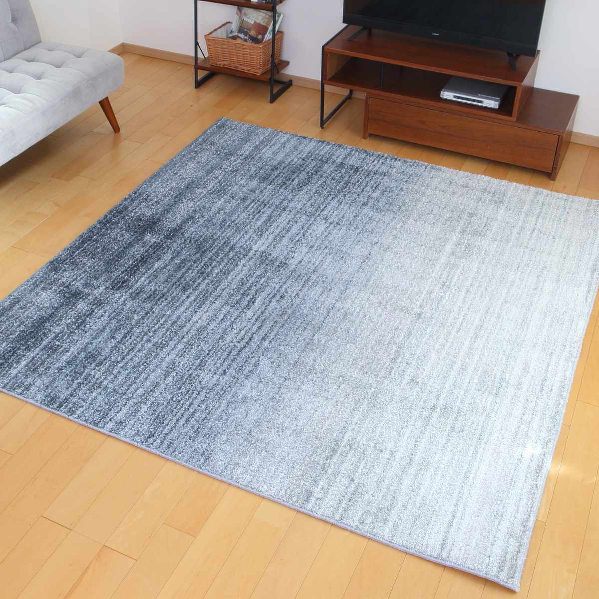 ラグ スミノエ オンブレー 190×190cm 防ダニ 防炎 （ ラグマット カーペット 絨毯 マット 機能ラグ 正方形 2畳 ）_20