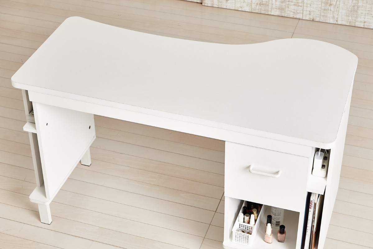 クロシオ ネイルデスク 幅113.8cm 引き出し付き （ ネイル ネイル