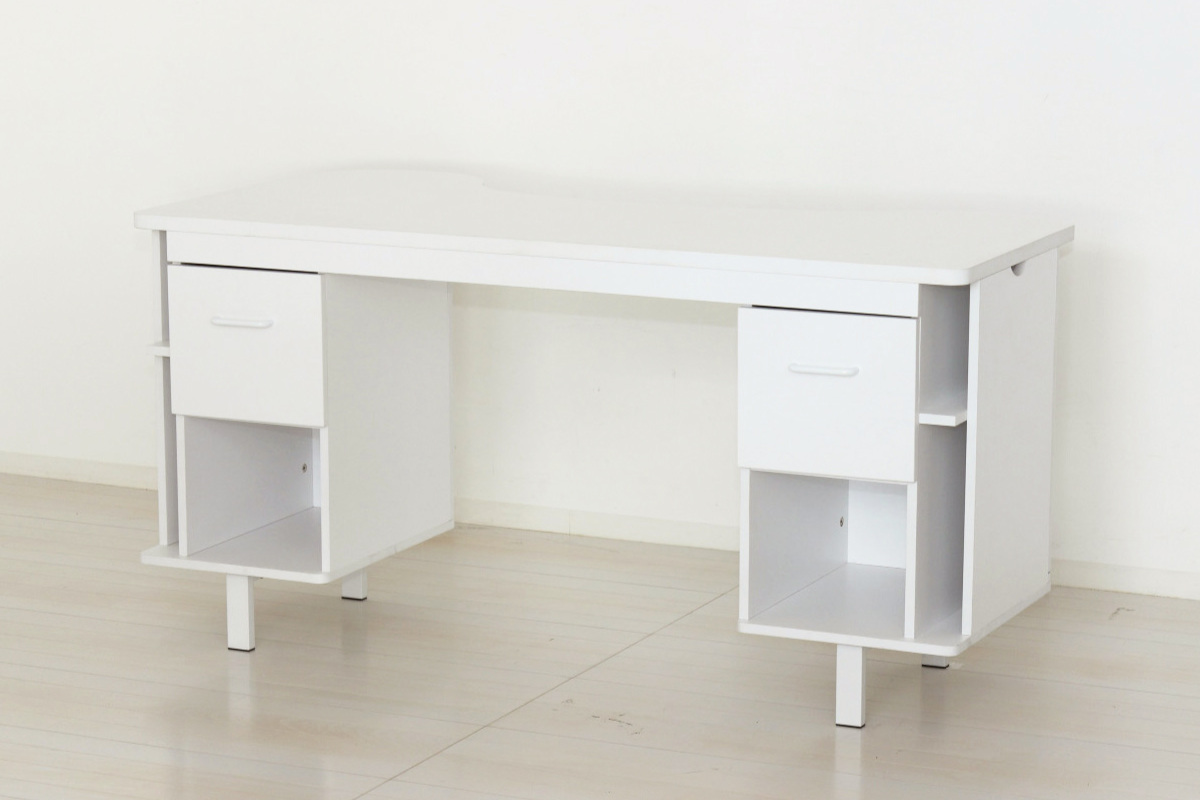 クロシオ ネイルデスク 幅140cm 引き出し付き （ ネイル ネイル