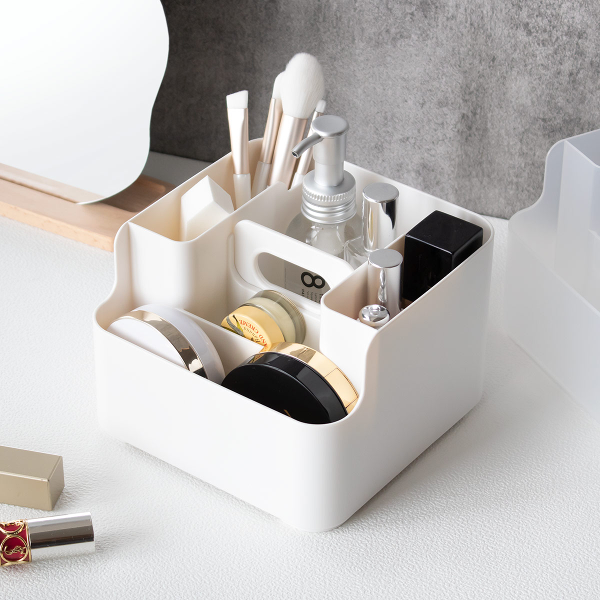 SANKA 小物収納 ナチュラ ツールピット S ハンドル付き （ 収納ケース