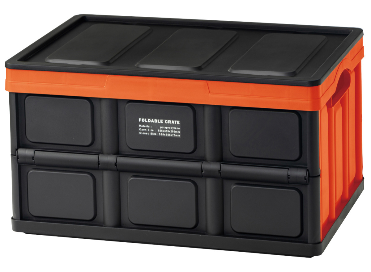 東谷 収納ボックス 折りたたみ 蓋付き フォルダブル クレート 同色6個