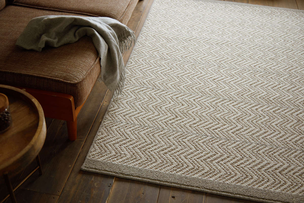 スミノエ ラグ ジップスコット 190×190cm 防ダニ 防炎 ウール100