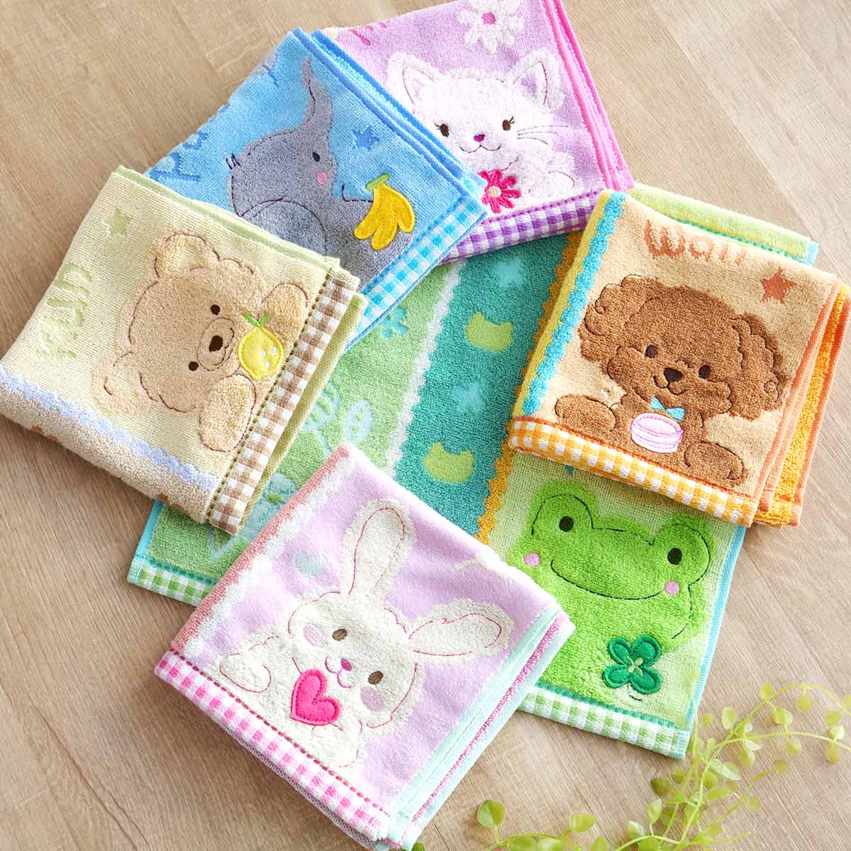 ハンドタオル マシュマロフレンズ 34×34cm （ 手拭き ハンカチ タオル