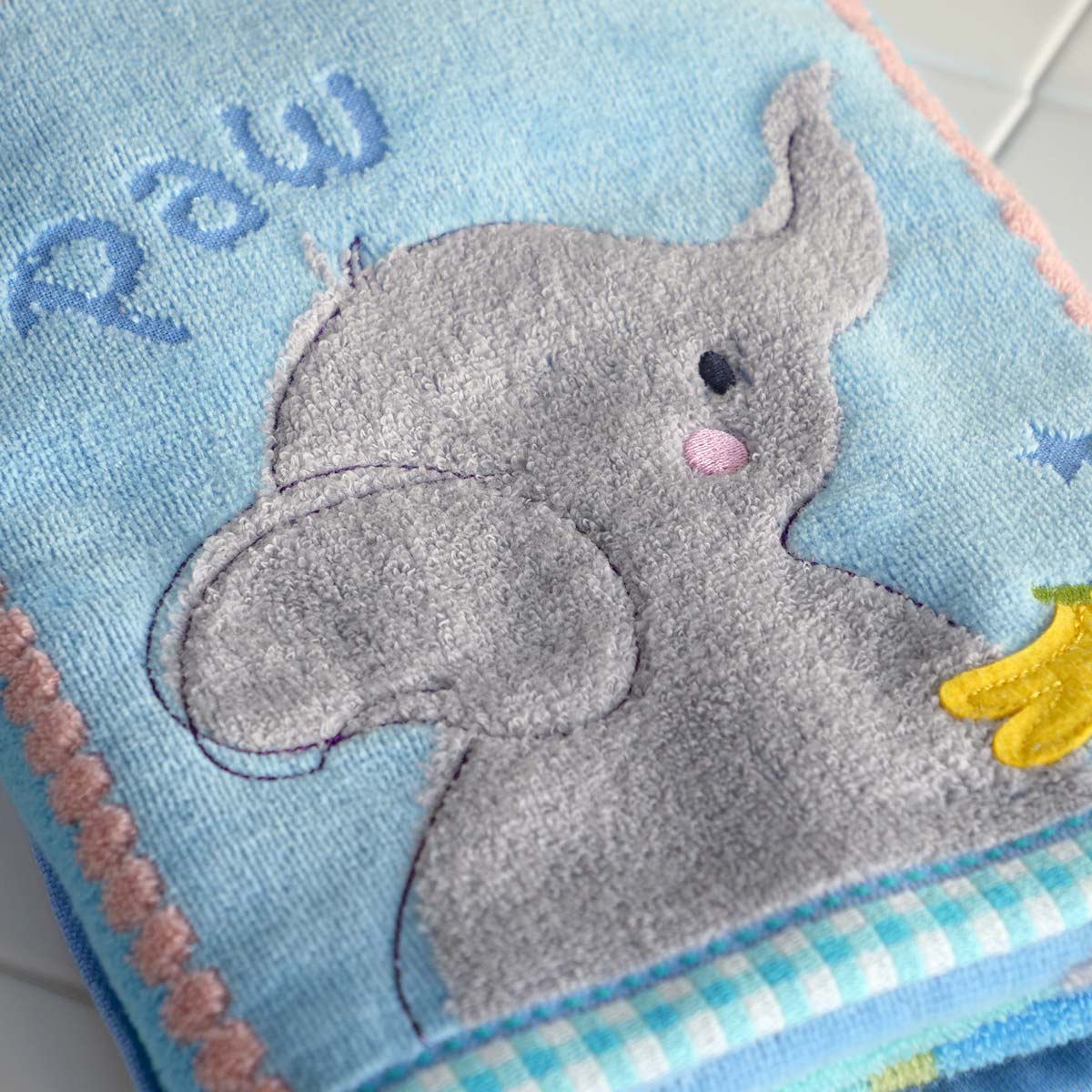 ループ付きハンドタオル ループ付きハンドタオル3柄セット（子供用タオル/ハンカチ