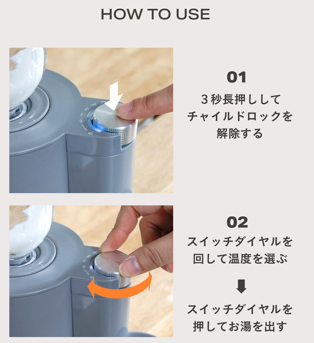 CB JAPAN（シービージャパン） フラッシュウォーマー 湯沸かし器 GRAY