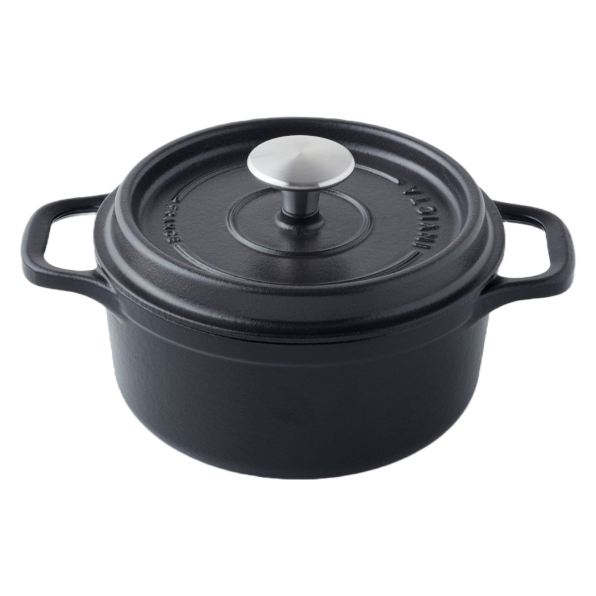 INVICTA キャセロール 20cm ラウンド IH対応 両手鍋 （ インビクタ