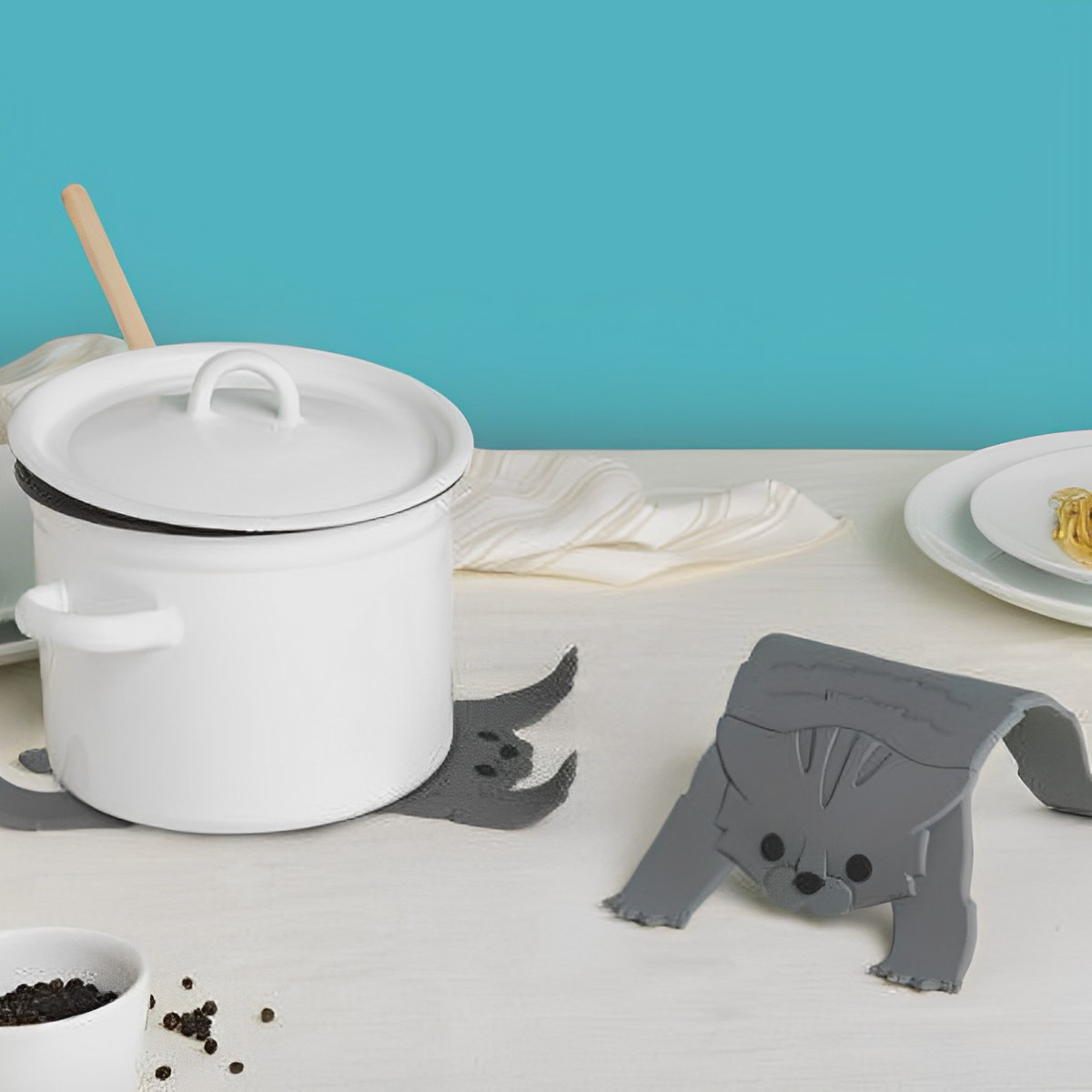 鍋敷き OTOTO スケアディ キャット トリベット （ オトト シリコン