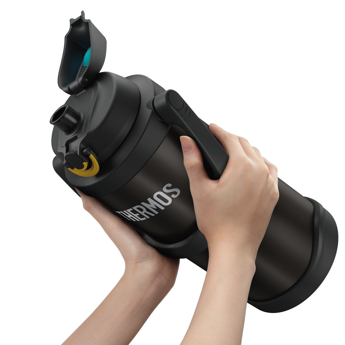 ss6802　未使用品 サーモス スポーツジャグ 3L 保冷専用 水筒 黒 スポーツ飲料OK THRMOS FFV-3001 BKOR ブラックオレンジ ステンレス製 携帯用まほうびん 真空断熱 スポドリOK スポーツ用 水筒 THERMOS（サーモス） 水筒 3000ml 3.0L 保冷専用 真空断熱スポーツ
