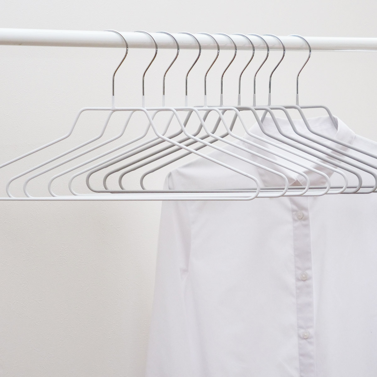 ハンガー 5本セット モノクローゼット ネックシャツハンガー
