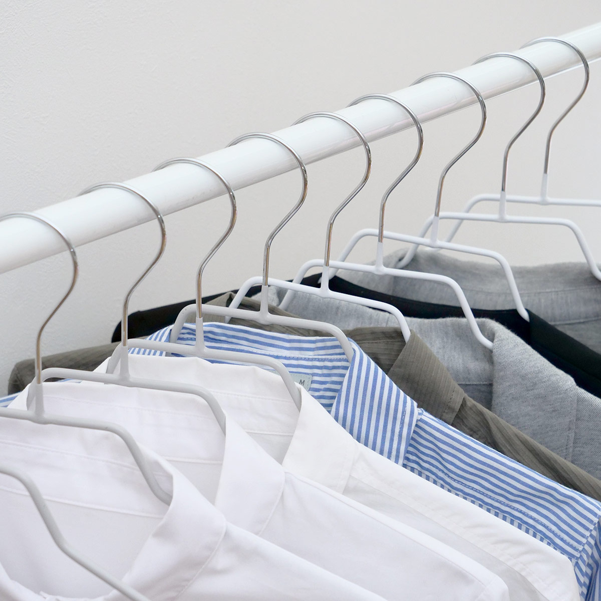 ハンガー 5本セット モノクローゼット ネックシャツハンガー