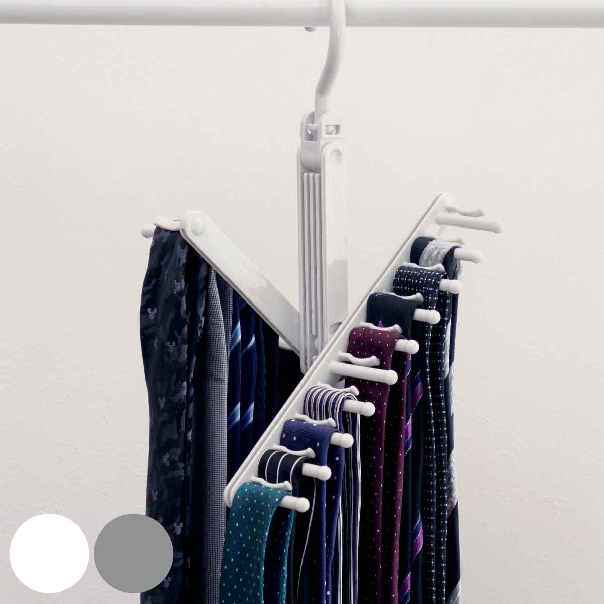 ネクタイハンガー モノクローゼット （ ネクタイ ホルダー 衣類収納