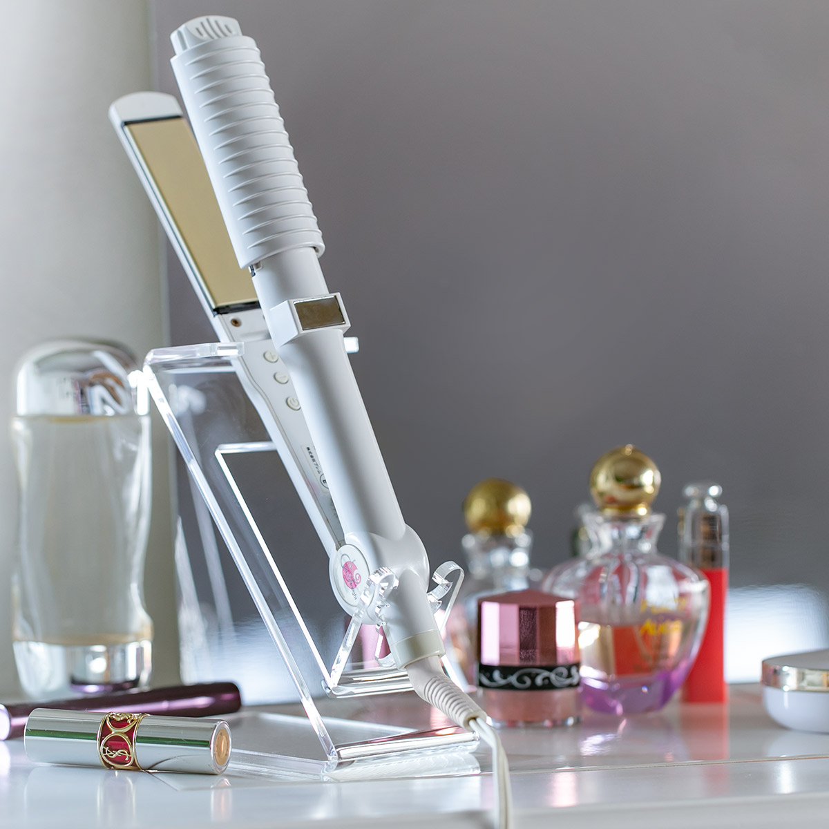 Trytec 特典付き ヘアーアイロンスタンド amenist アクリル クリスタル