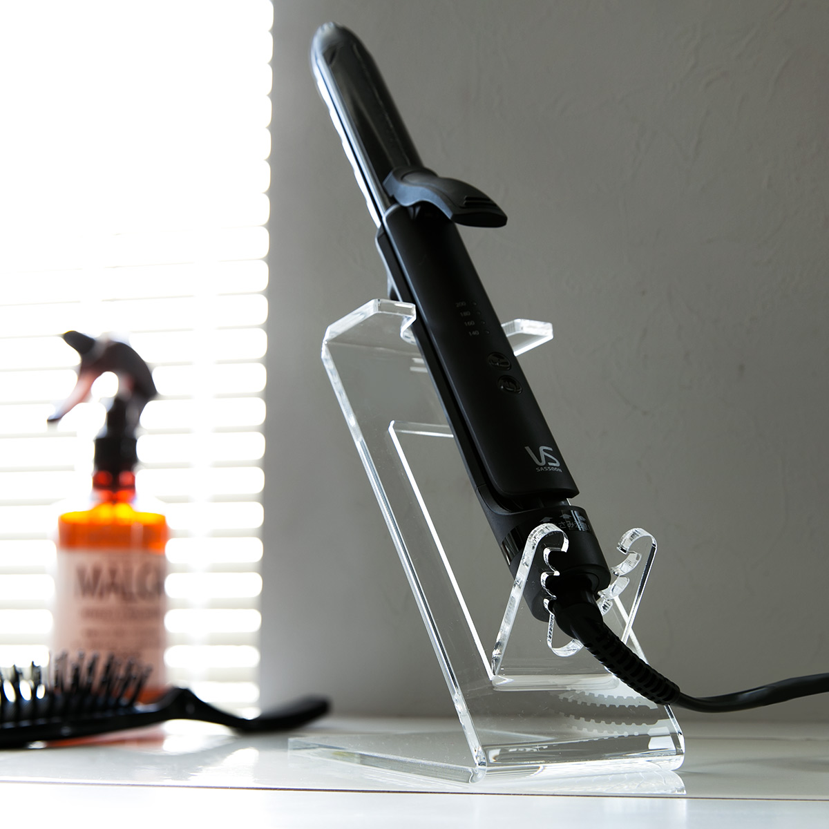 Trytec 特典付き ヘアーアイロンスタンド amenist アクリル クリスタル