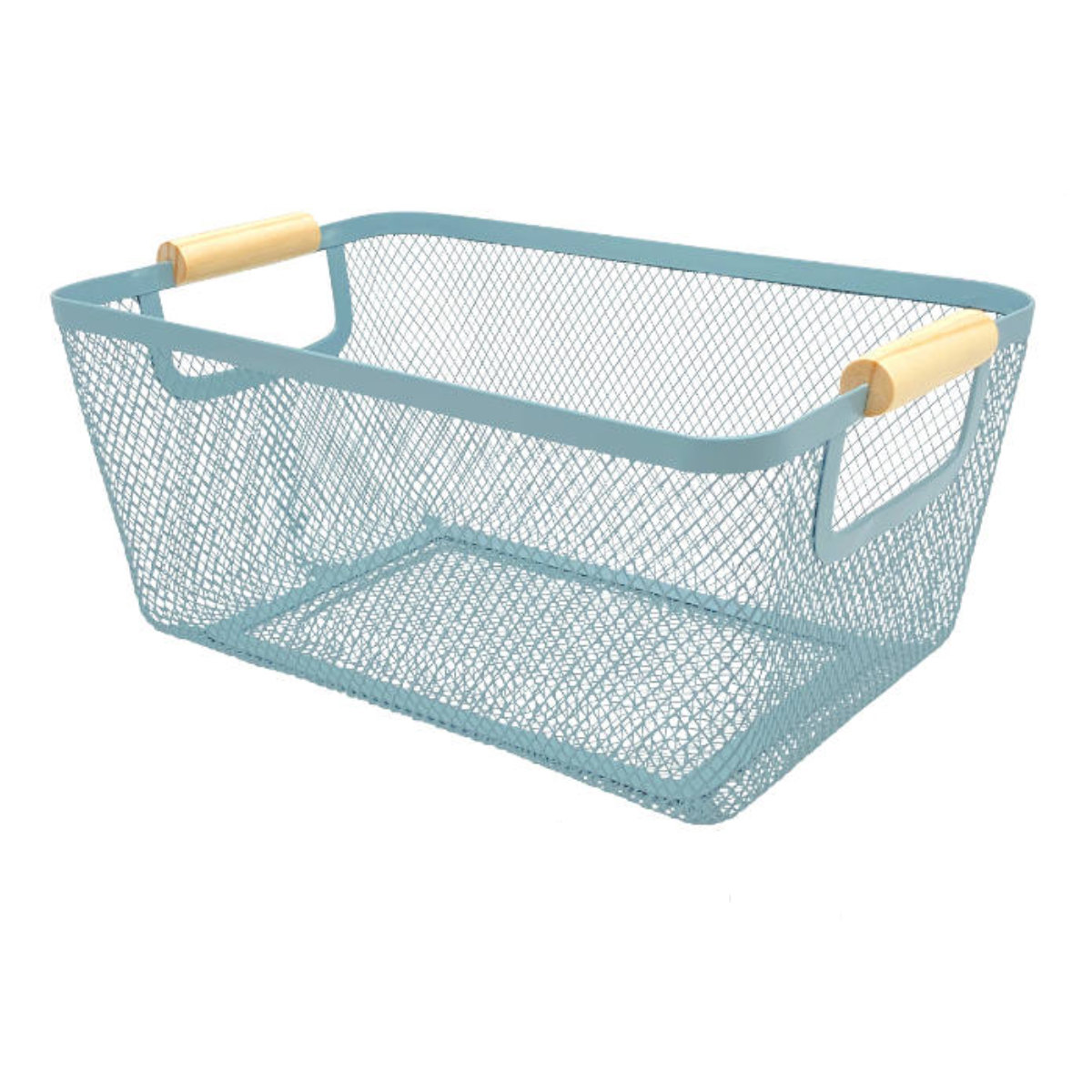 ウッドハンドルメッシュバスケット M リーニエ （ かご カゴ