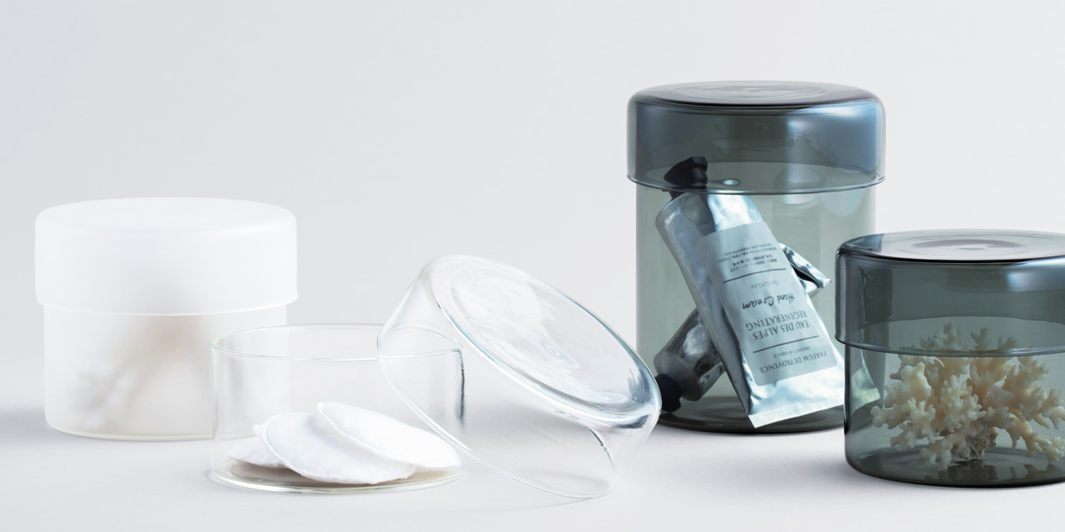 KINTO（キントー） SCHALE ガラスケース 100x85mm スモーク （ 保存