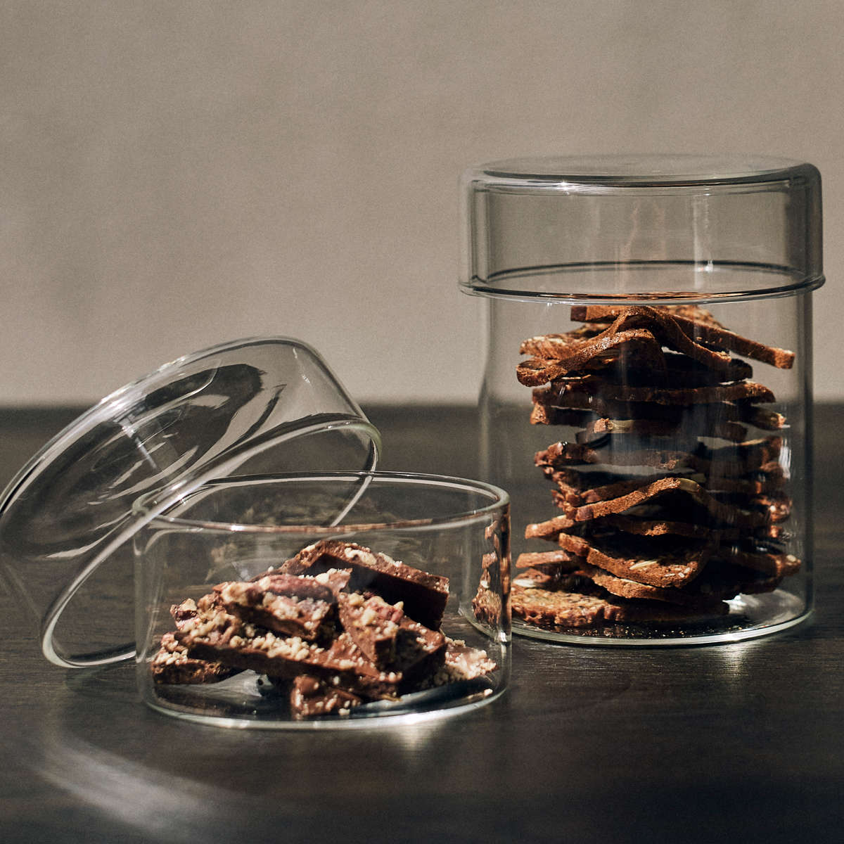 KINTO（キントー） SCHALE ガラスケース 100x85mm スモーク （ 保存