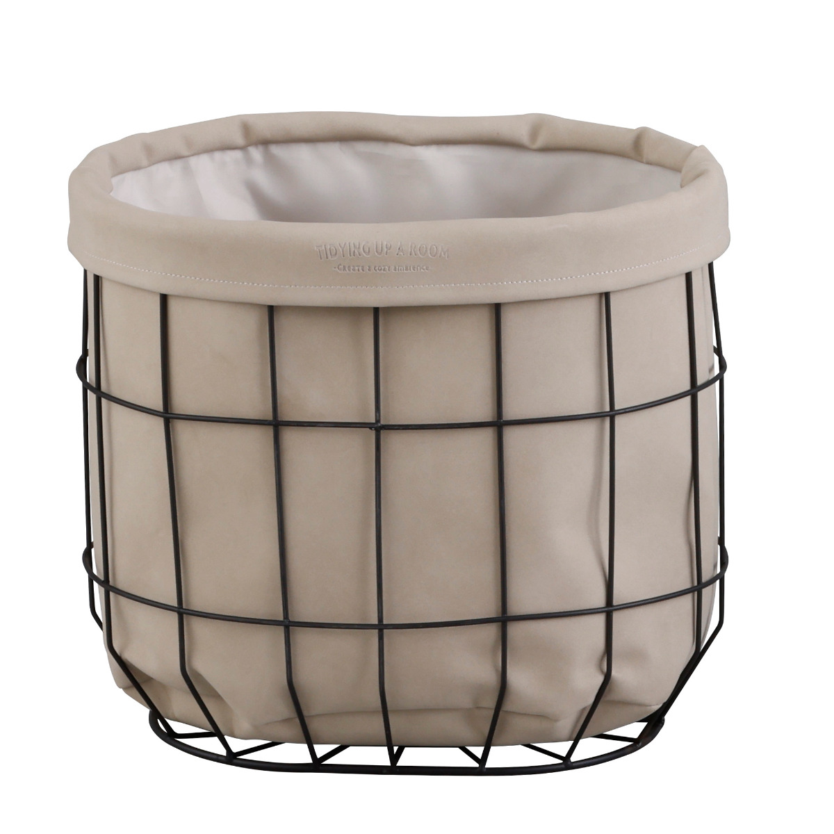 バスケット モンテシック L （ 収納バスケット 収納ケース 合皮 カバー