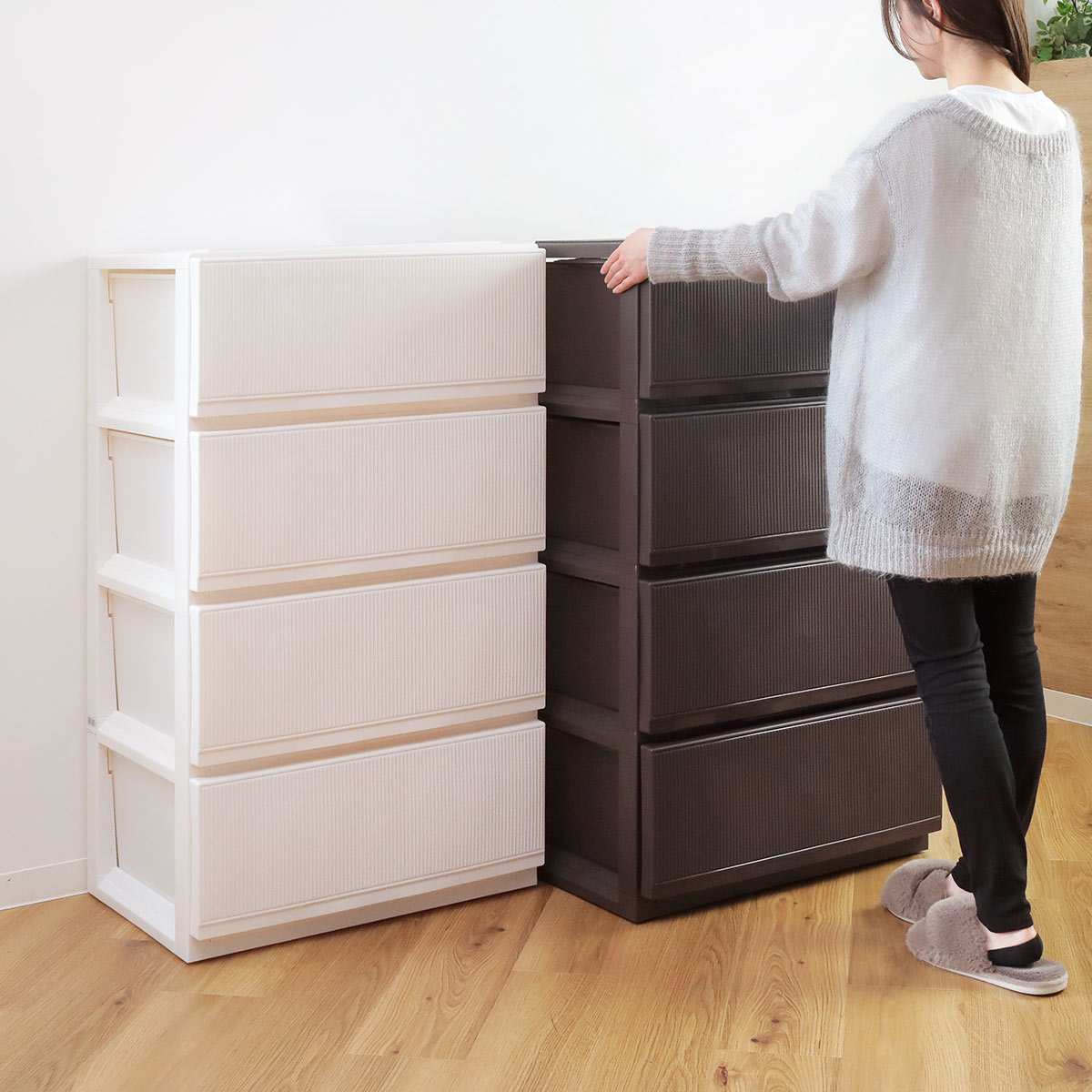 天馬 チェスト プロフィックス スタイルケース組立式 深型 4段 高さ