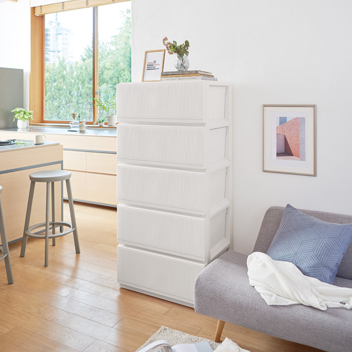 天馬 チェスト プロフィックス スタイルケース組立式 深型 5段 高さ