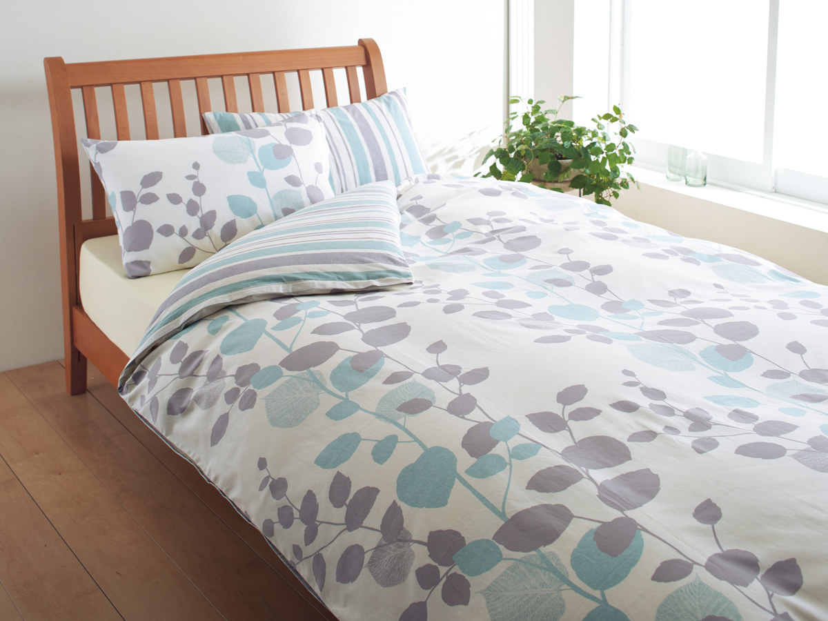 西川（nishikawa） 掛け布団カバー リバーシブル リーフ柄 mee