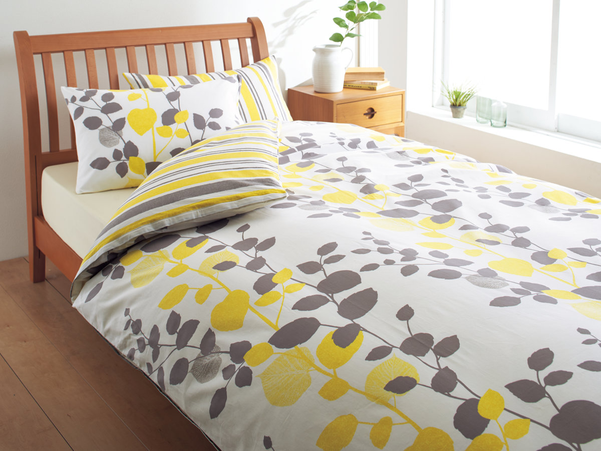 西川（nishikawa） 掛け布団カバー リバーシブル リーフ柄 mee