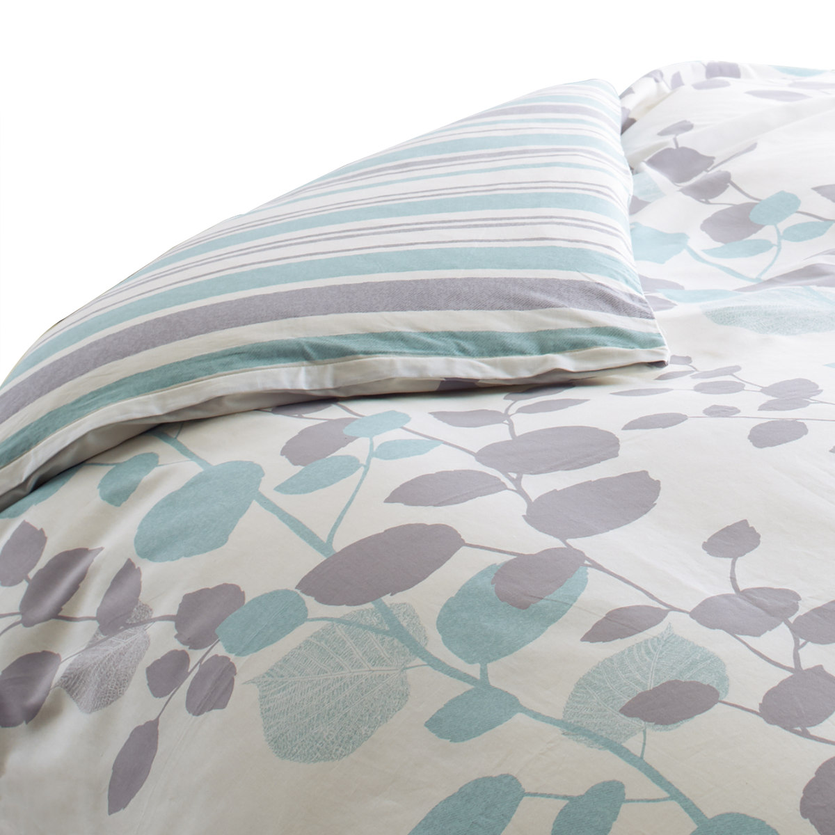 西川（nishikawa） 掛け布団カバー リバーシブル リーフ柄 mee ダブル