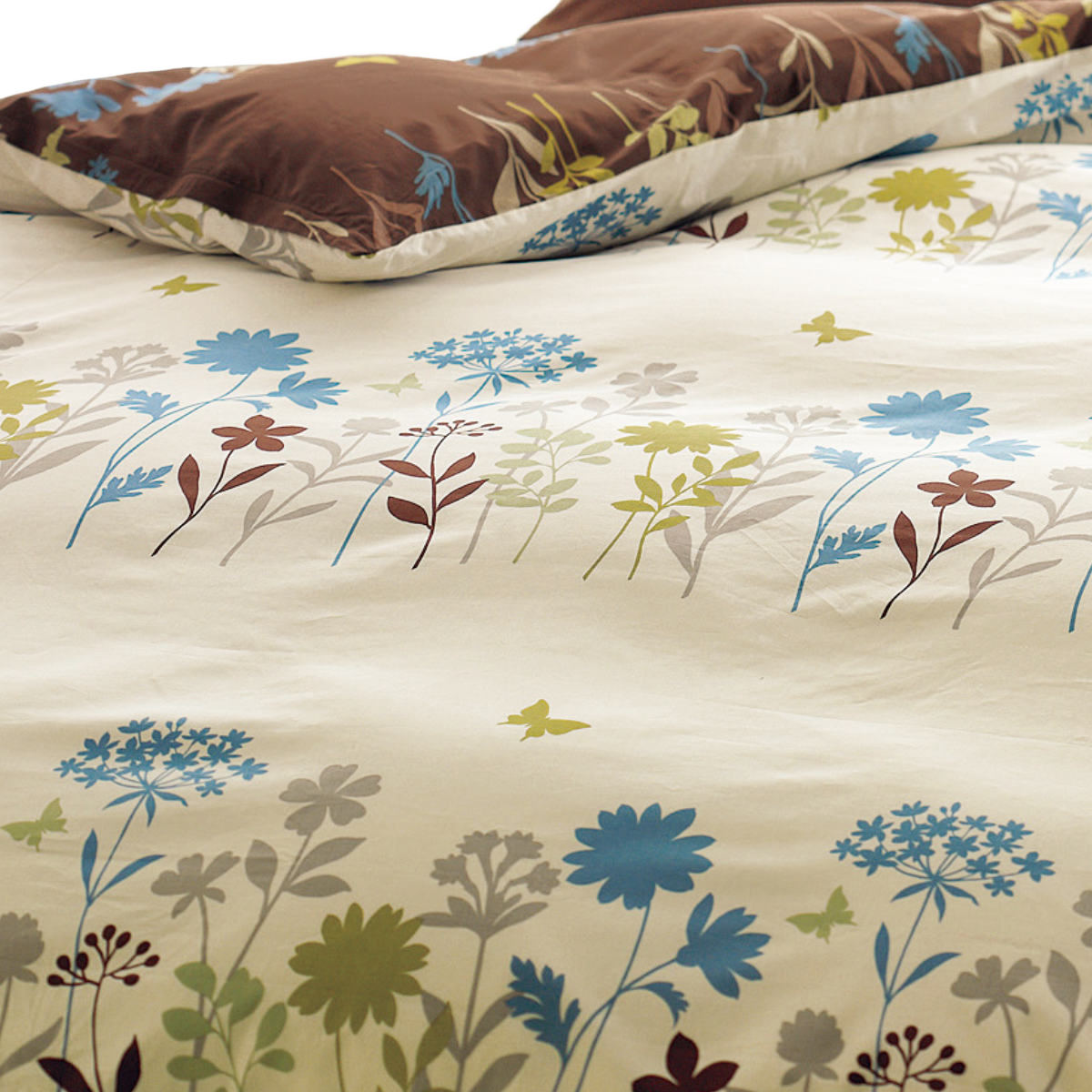 西川（nishikawa） 掛け布団カバー リバーシブル フラワーモチーフ mee