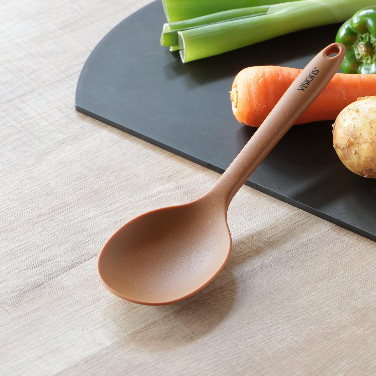 パール金属 サービングスプーン シリコン製 VISIONS シリコーン