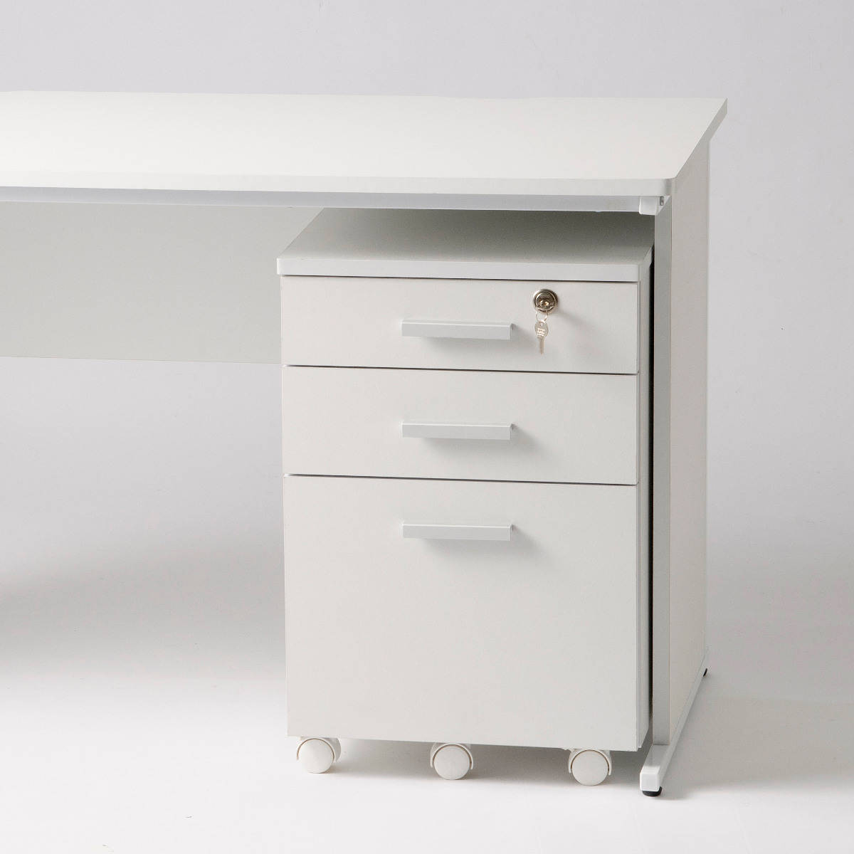 デスクワゴン3段 高さ60cm キャスター付き （ 法人限定 オフィスワゴン