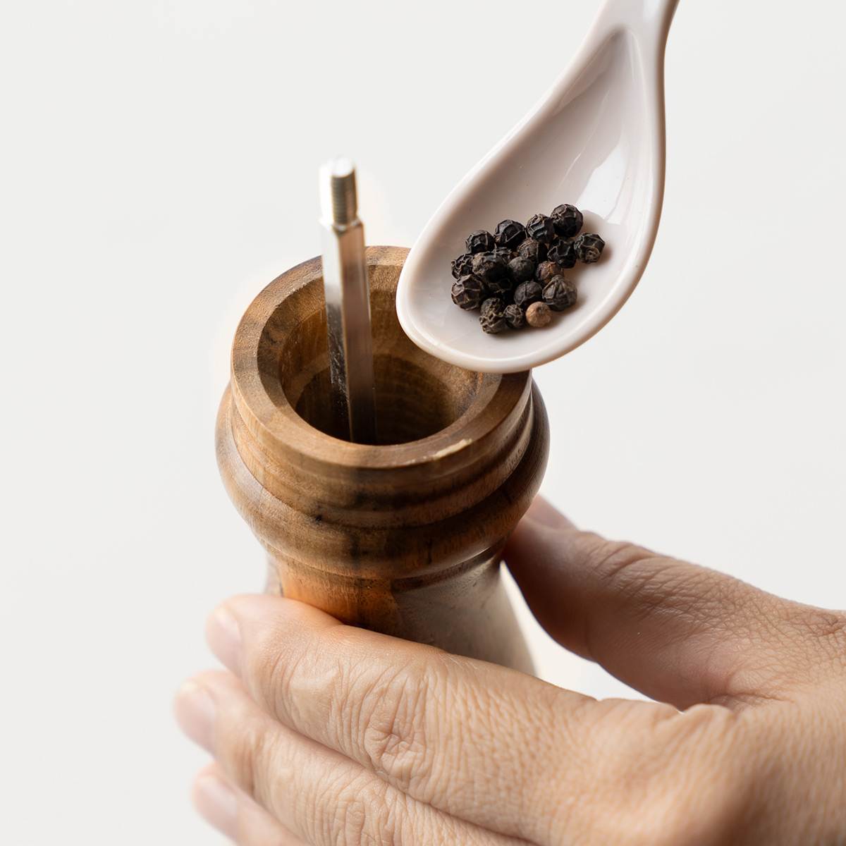 胡椒挽き S アカシア製 ペッパーミル SALUS （ セイラス ソルトミル