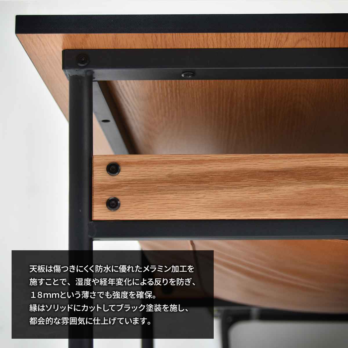 センターテーブル 幅75cm 防水天板 （ 正方形 ミッドセンチュリー リビングテーブル ローテーブル 木目調 ） | B.Bファニシング | 08