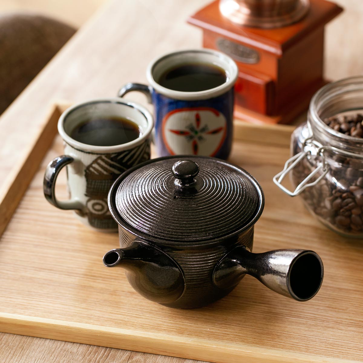 メイダイ 珈琲急須 400ml 珈琲の旨味引き出す急須 陶器 常滑焼