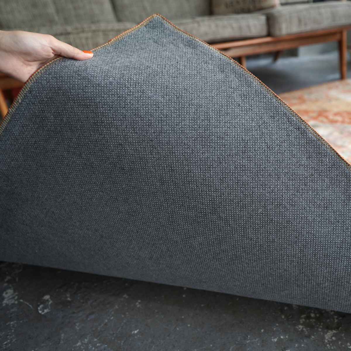 ERARE（エラーレ） ラグ マイクロファイバー 幾何学デザイン 200×200cm