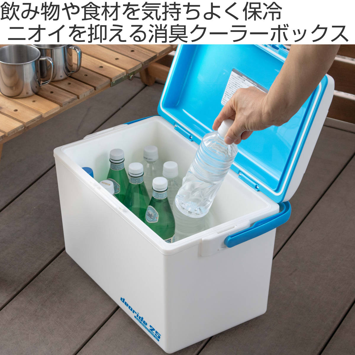 SANKA クーラーボックス 24.5L デオライド25 消臭 （ 保冷 クーラーBOX