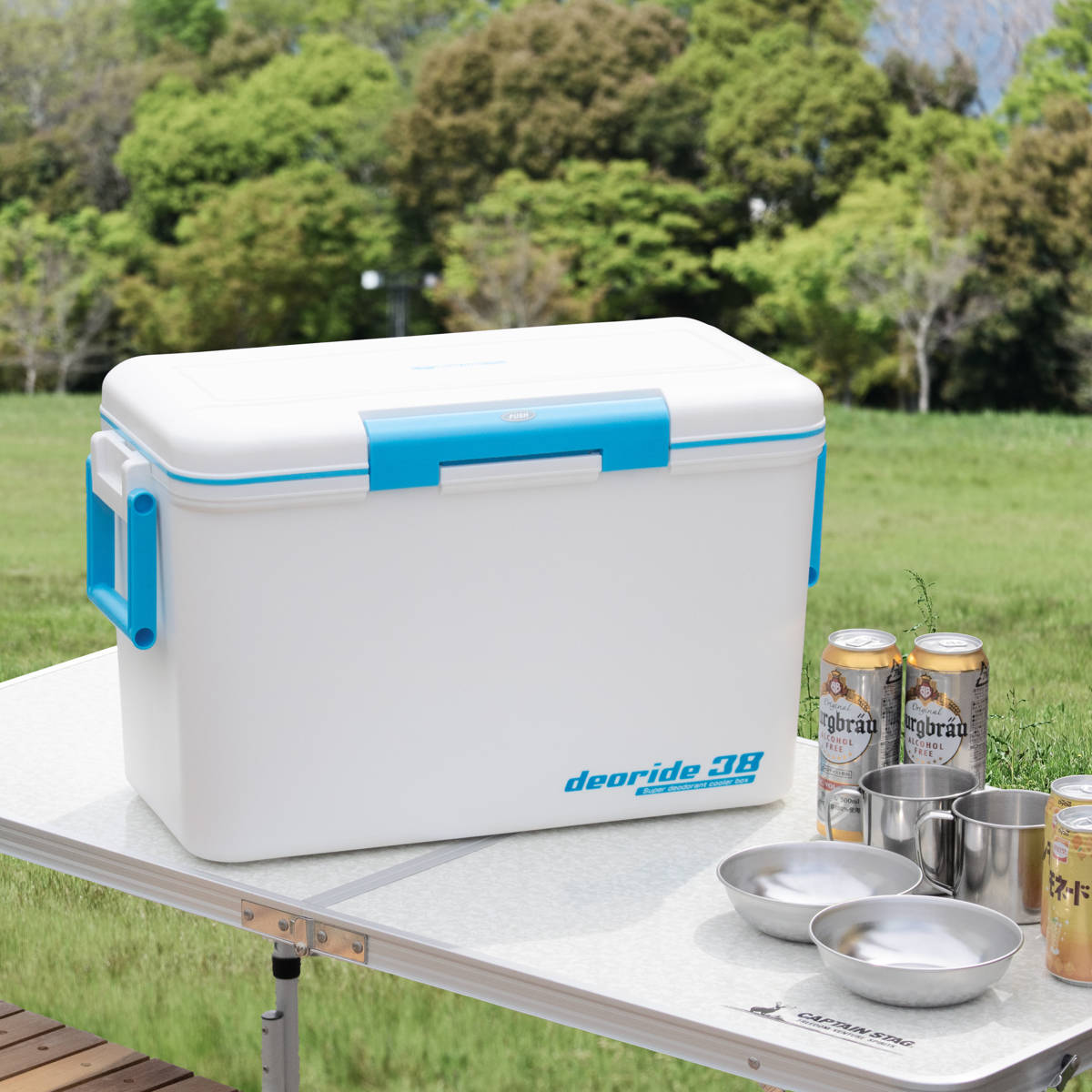 SANKA クーラーボックス 36L デオライド38 消臭 （ 保冷 クーラーBOX