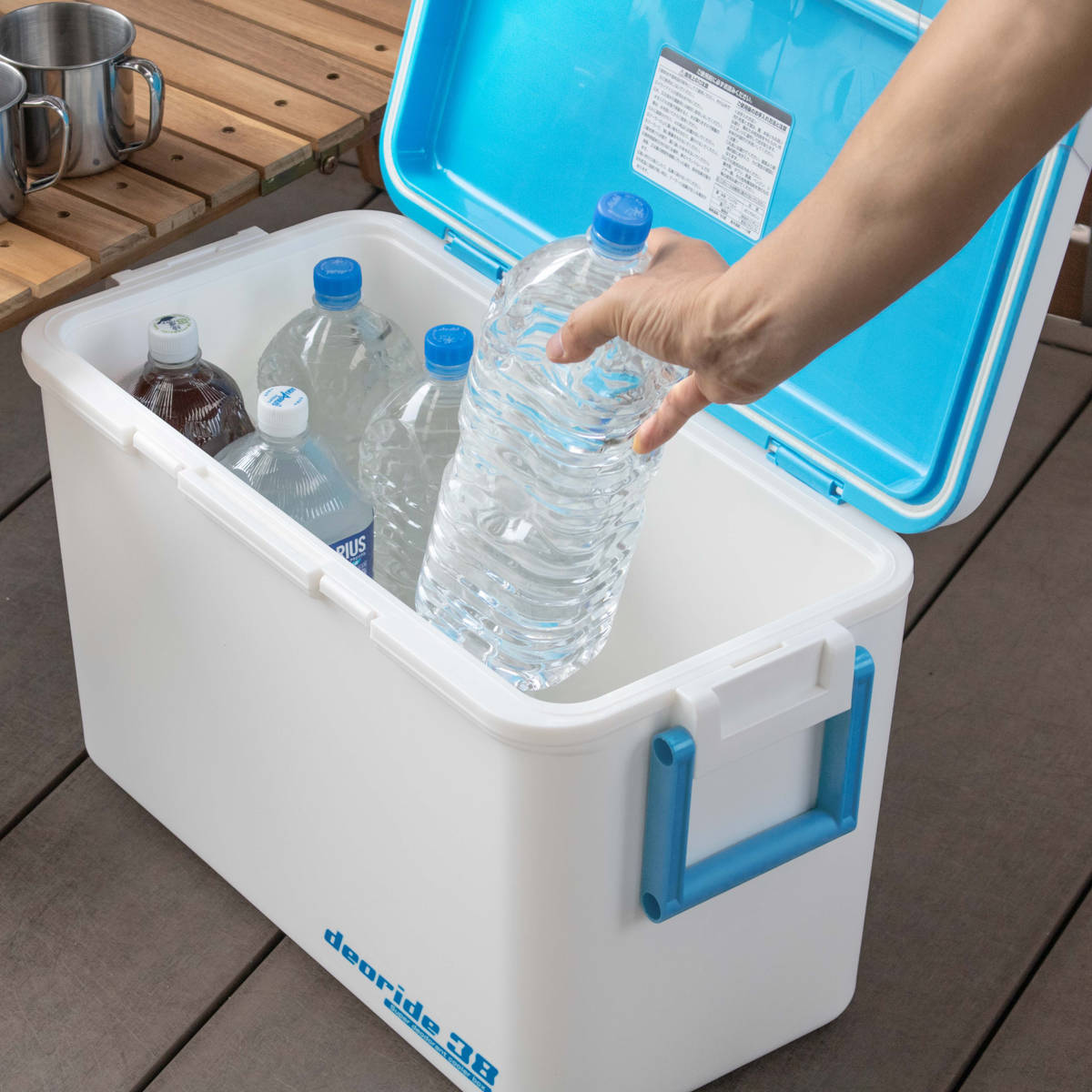 SANKA クーラーボックス 36L デオライド38 消臭 （ 保冷 クーラーBOX