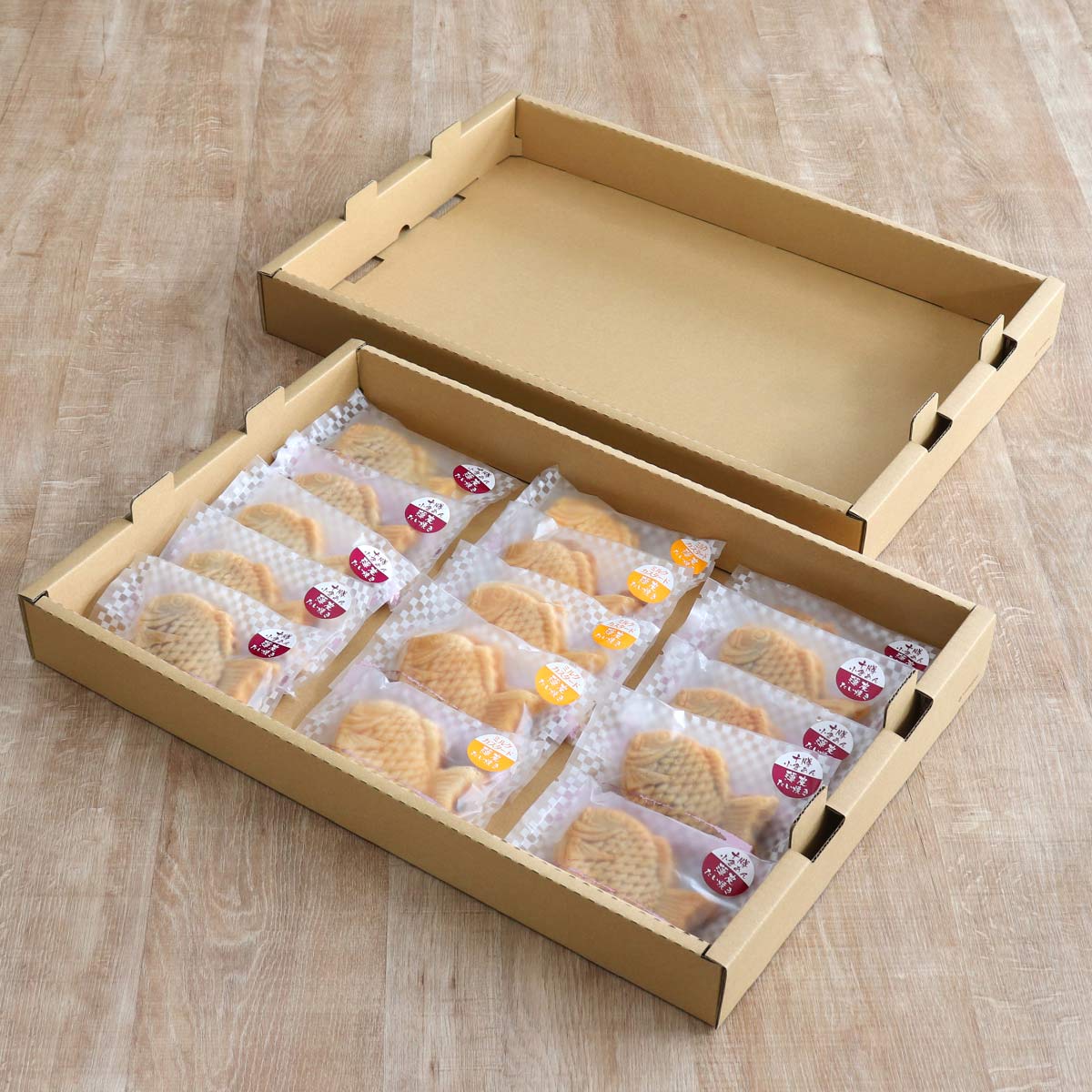 ばんじゅう フードコンテナー ダンボール製 M-02 10枚セット もち箱