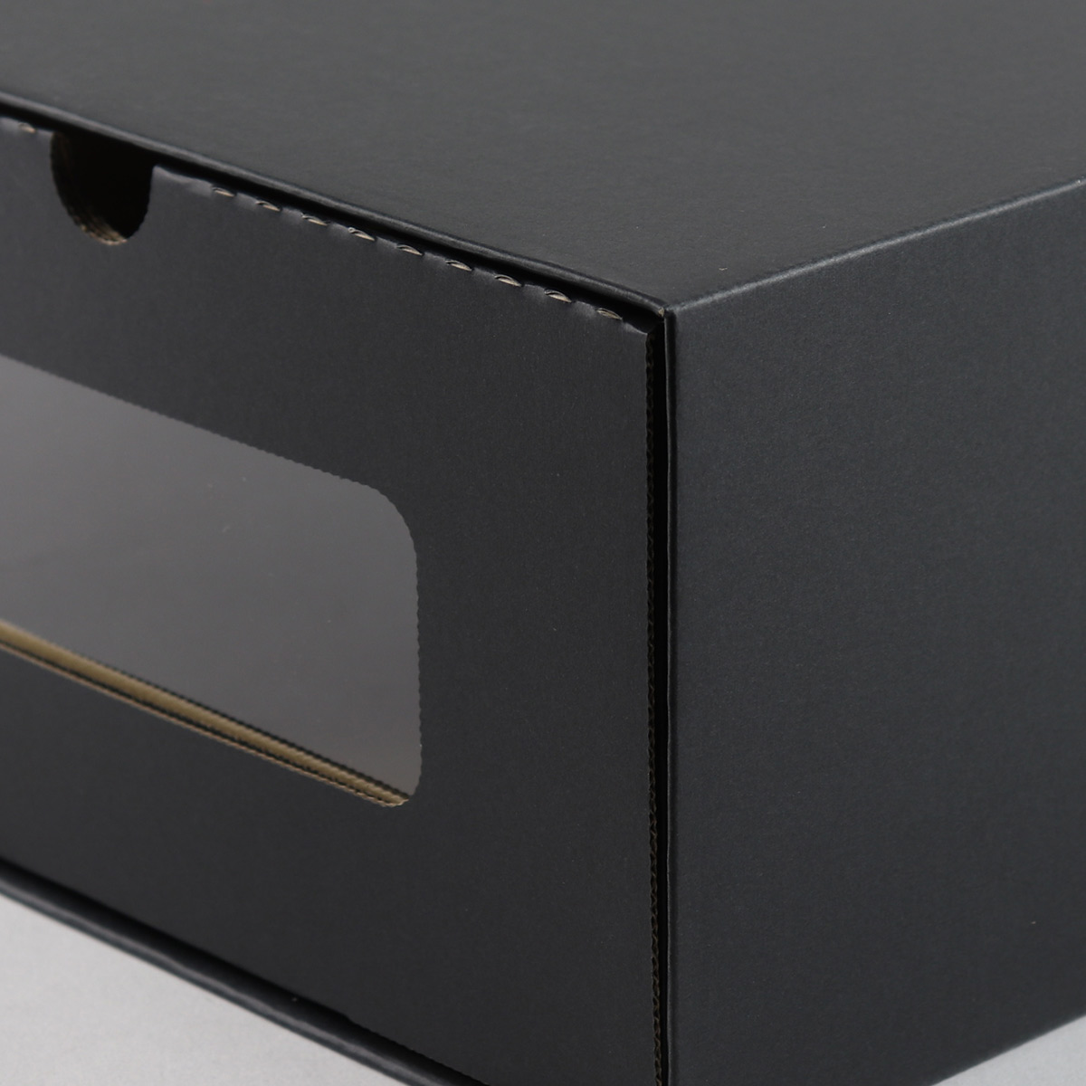 シューズボックス シューズケース M 5個セット ダンボール製 窓付き