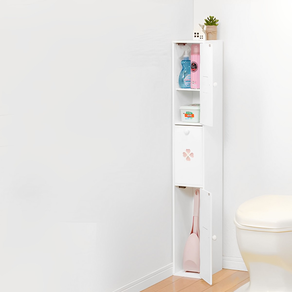 HAGiHARA（萩原） トイレ収納 トイレラック スリムタイプ （ ラック 棚