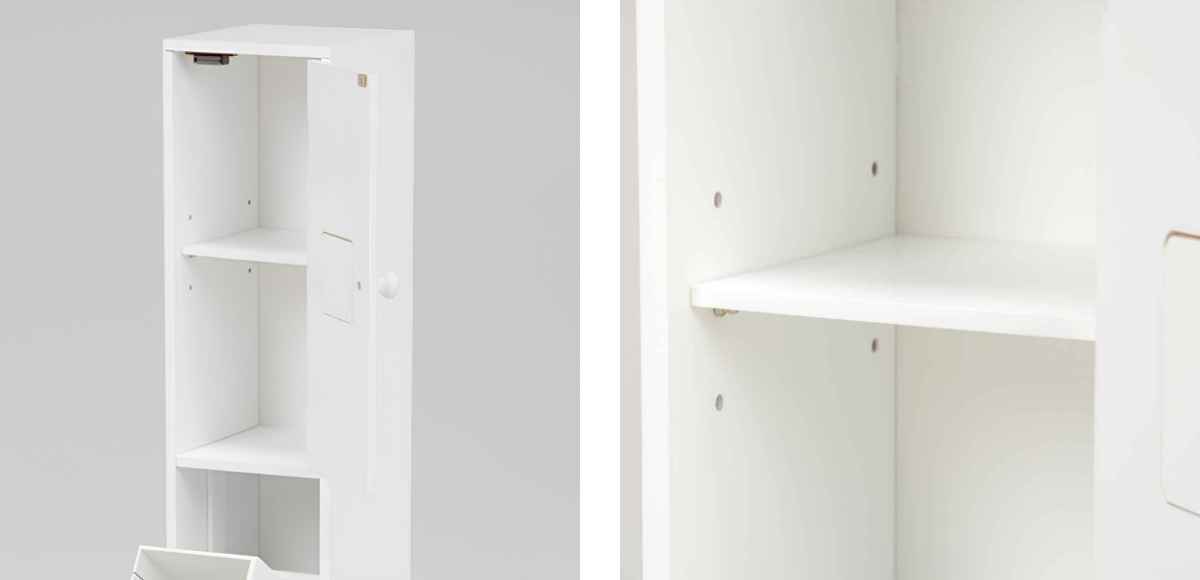 HAGiHARA（萩原） トイレ収納 トイレラック スリムタイプ （ ラック 棚