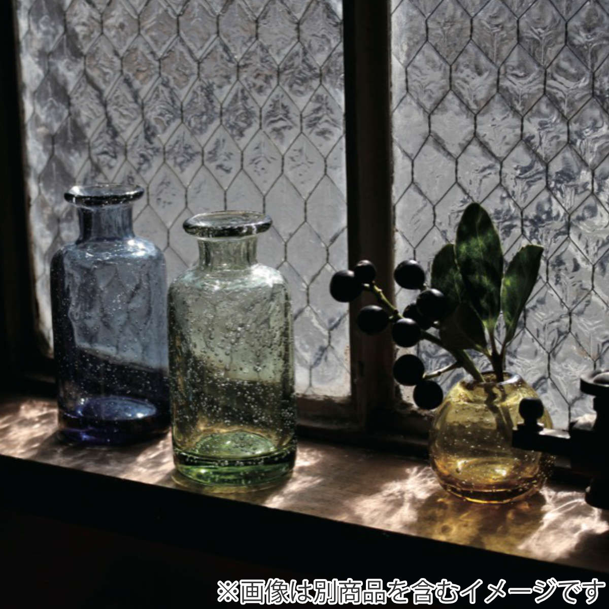 花瓶 手吹きバブルガラスフラワーベース ボールS ガラス （ 花びん