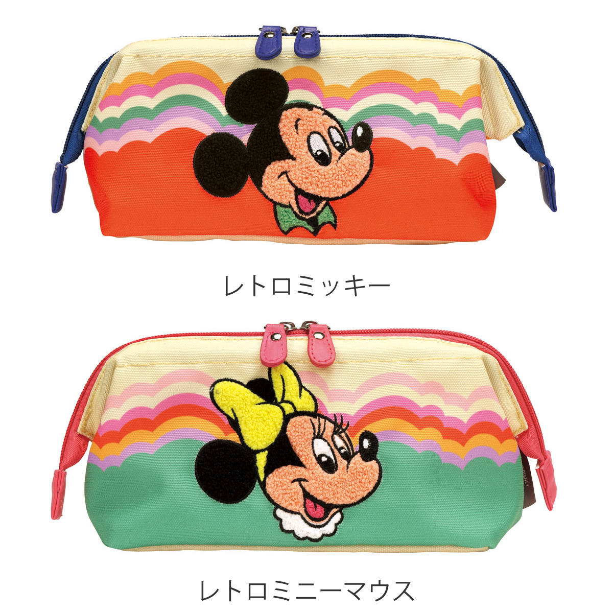スケーター ポーチ がま口ポーチ キャラクター （ ミッキー ミニー 