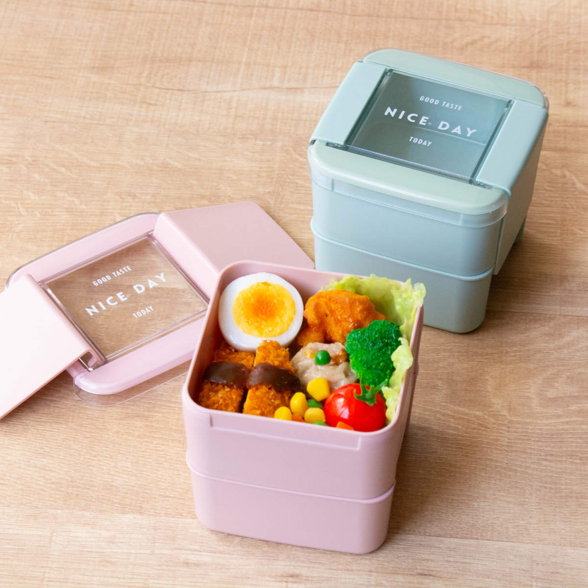 お弁当箱 イージーケアランチスクエア2段 680ml （ 弁当箱 ランチ