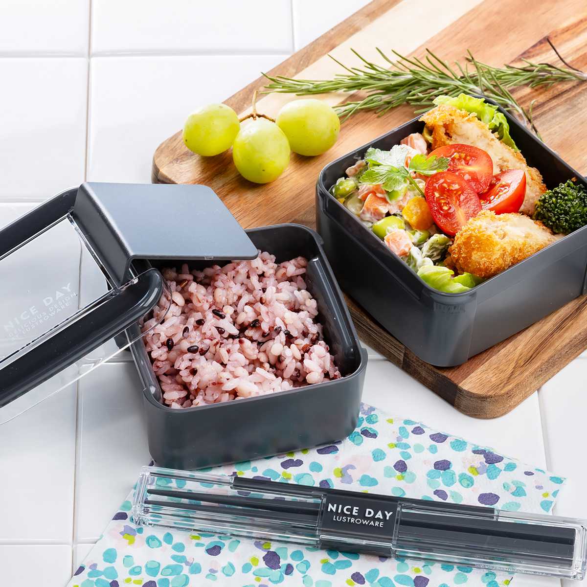 お弁当箱 イージーケアランチスクエア2段 680ml （ 弁当箱 ランチ