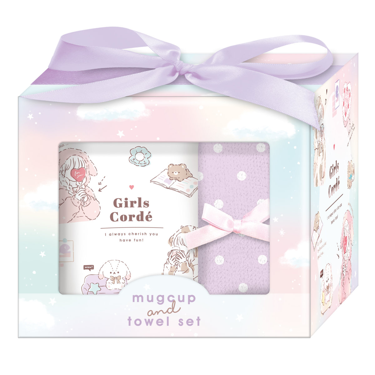 マグカップ＆タオルセット なにしてるの （ マグ コップ カップ