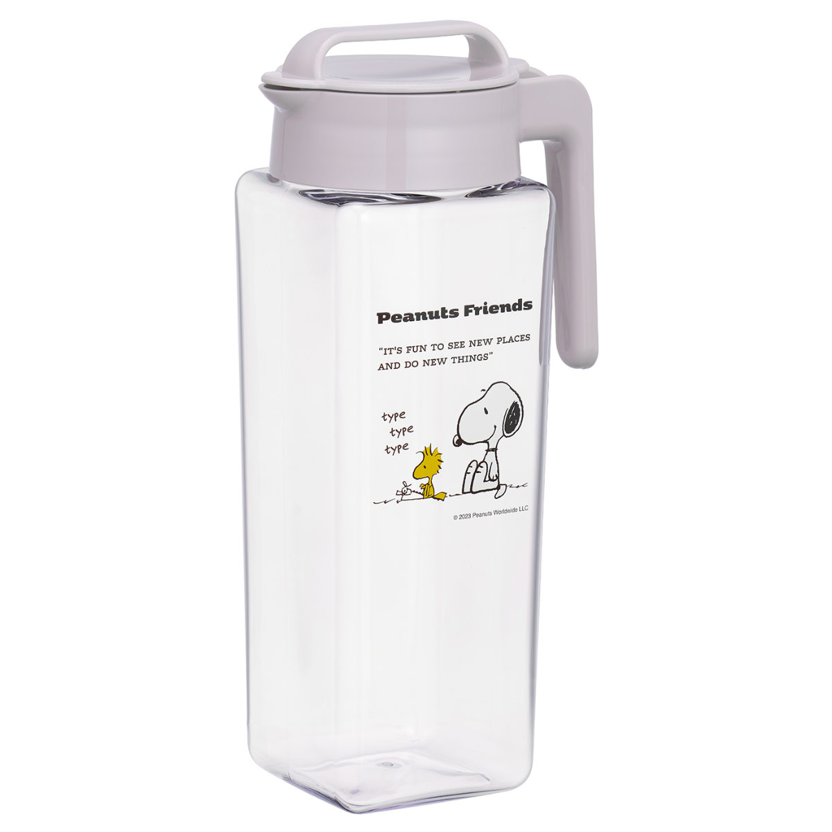 ピッチャー 2.1L スヌーピー K-1298 横置き 縦置き 耐熱 日本製 （ 冷水筒 水差し 麦茶ポット 冷水ポット キャラクター ） | ブランド登録なし | 08